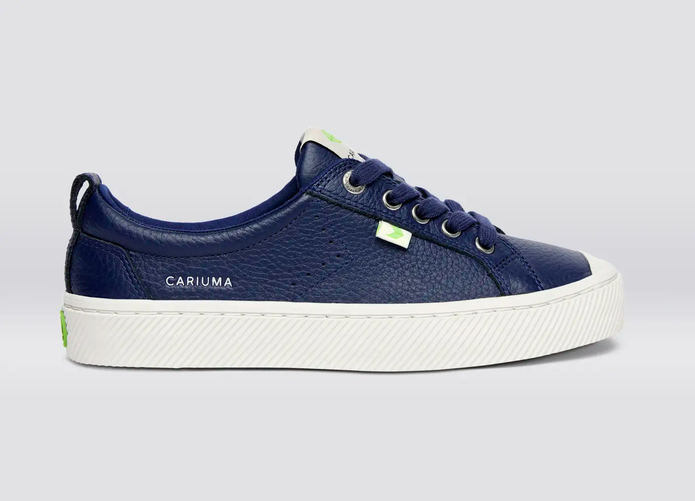 OCA Low Marine Blue Premium Leather Sneaker