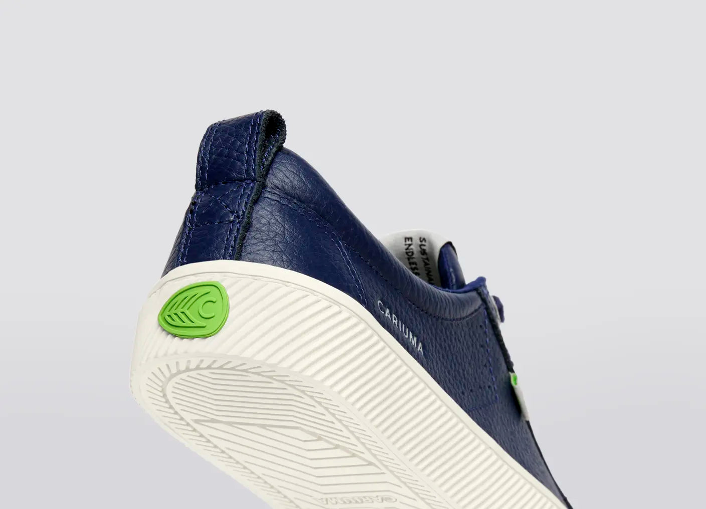 OCA Low Marine Blue Premium Leather Sneaker