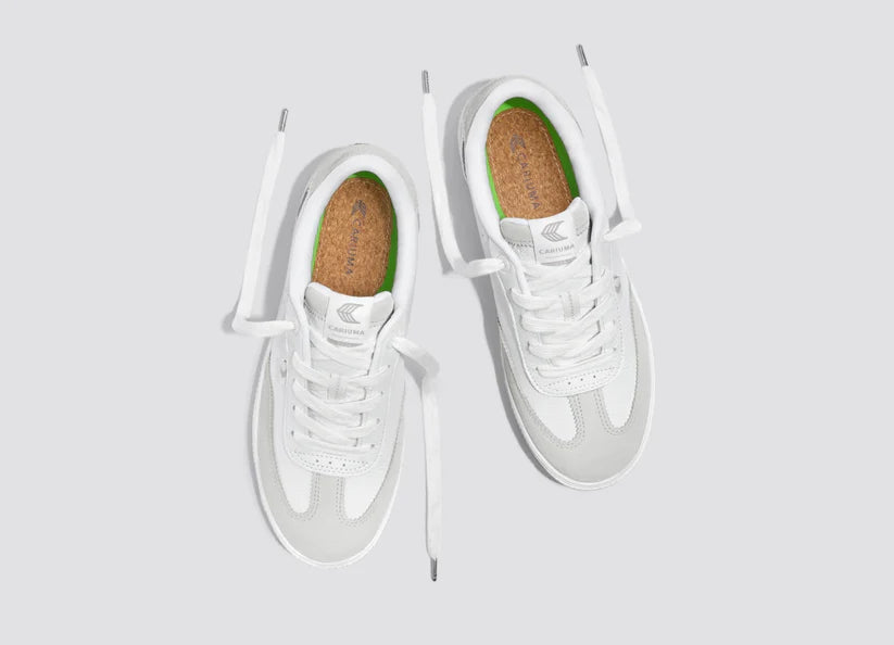 TOCA Off-White Premium Leather Smoke White Suede Sneaker