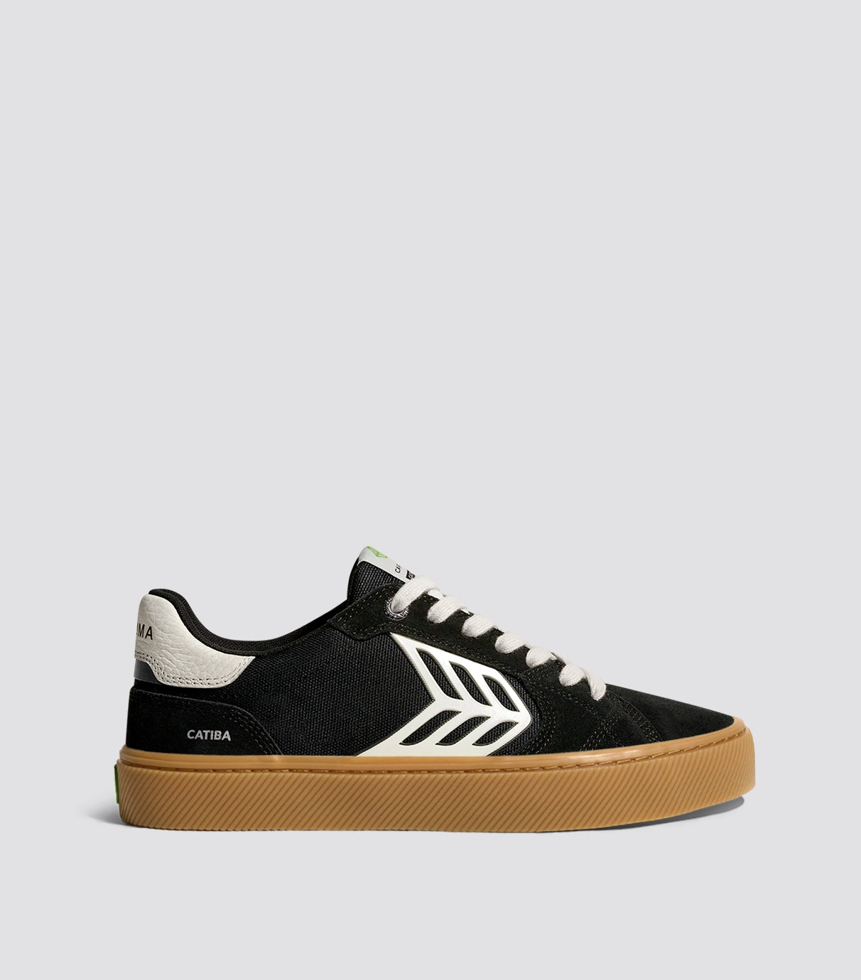 CATIBA PRO 2.0 Gum Black Suede and Ivory Logo Sneaker