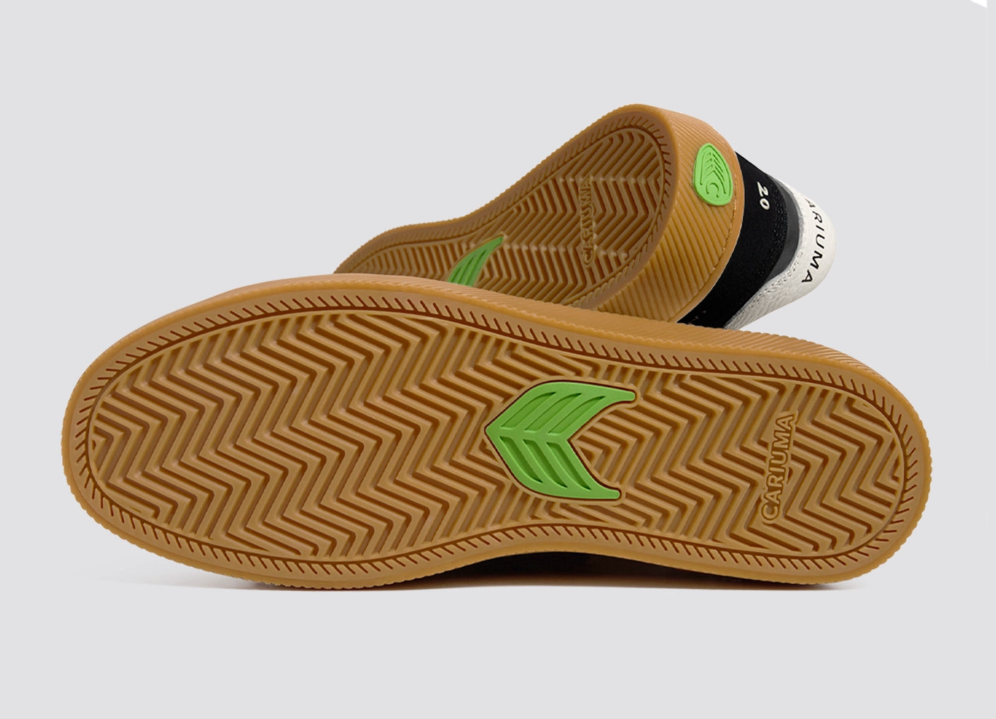 CATIBA PRO 2.0 Gum Black Suede and Ivory Logo Sneaker