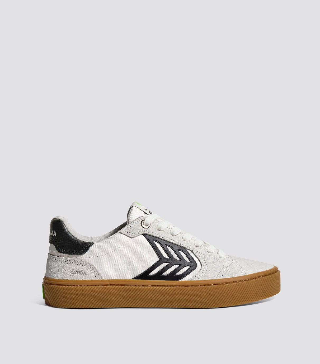 CATIBA PRO 2.0 Gum Off-White Smoke Suede and Black Logo Sneaker