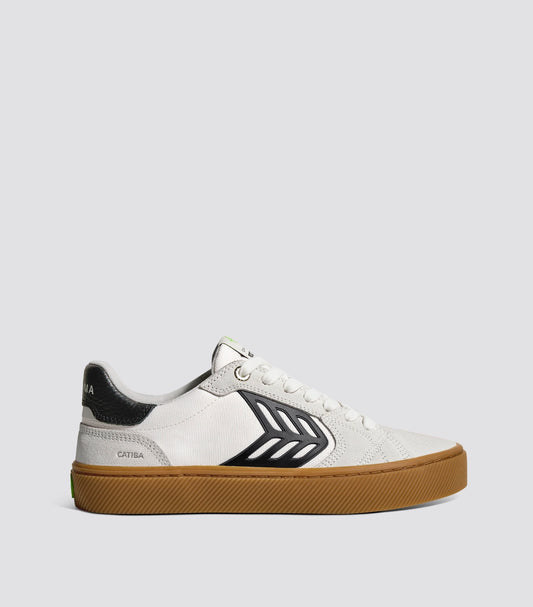CATIBA PRO 2.0 Gum Off-White Smoke Suede and Black Logo Sneaker
