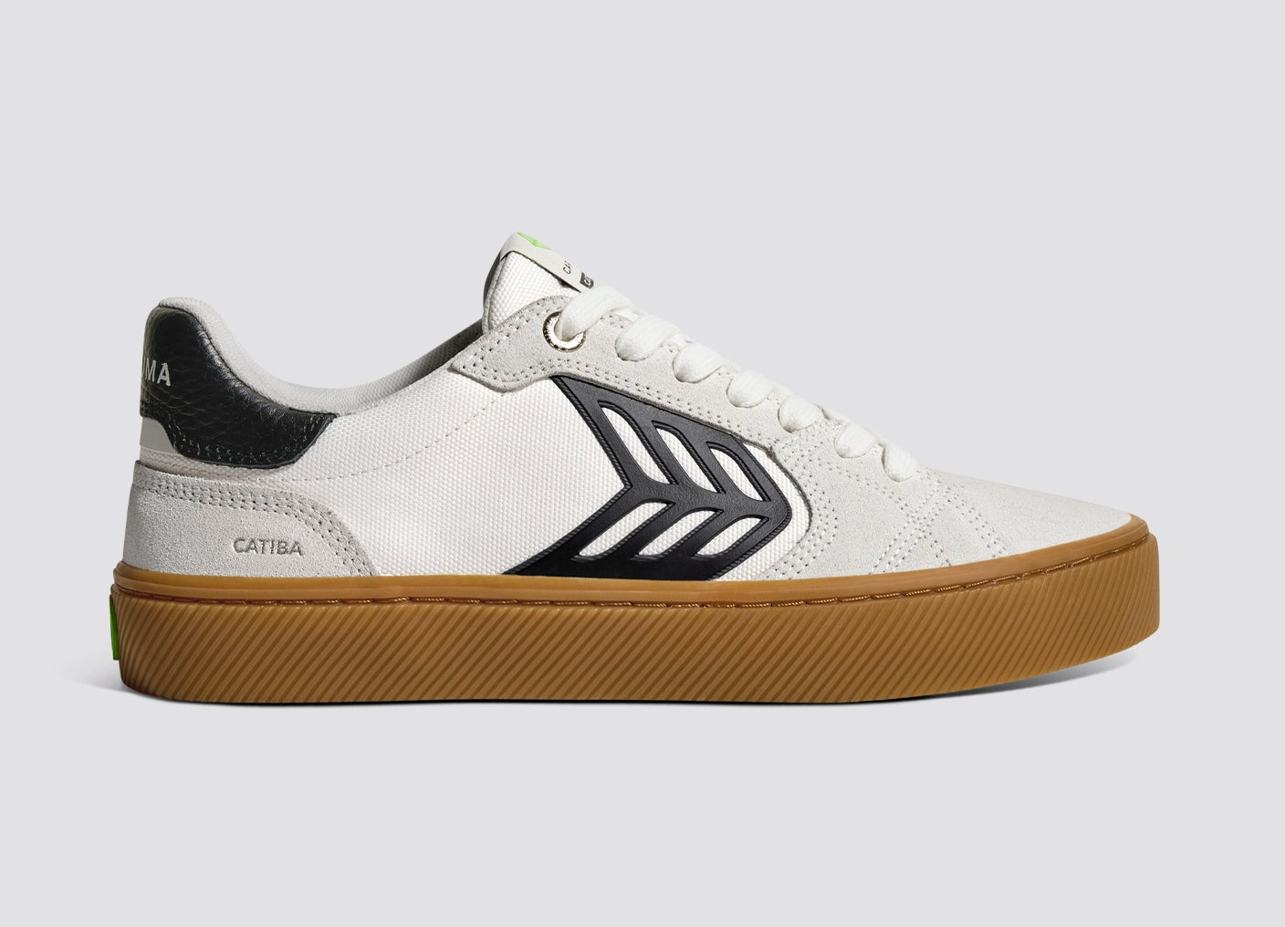 CATIBA PRO 2.0 Gum Off-White Smoke Suede and Black Logo Sneaker