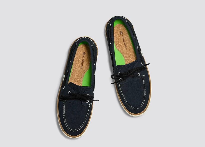 Maré Navy Nubuck Boat Shoe