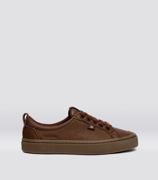 OCA Low Gum Downtown Brown Premium Leather Sneaker