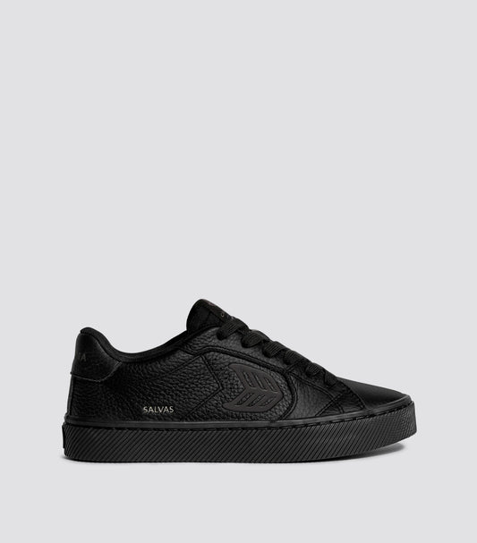 SALVAS All Black Premium Leather Sneaker