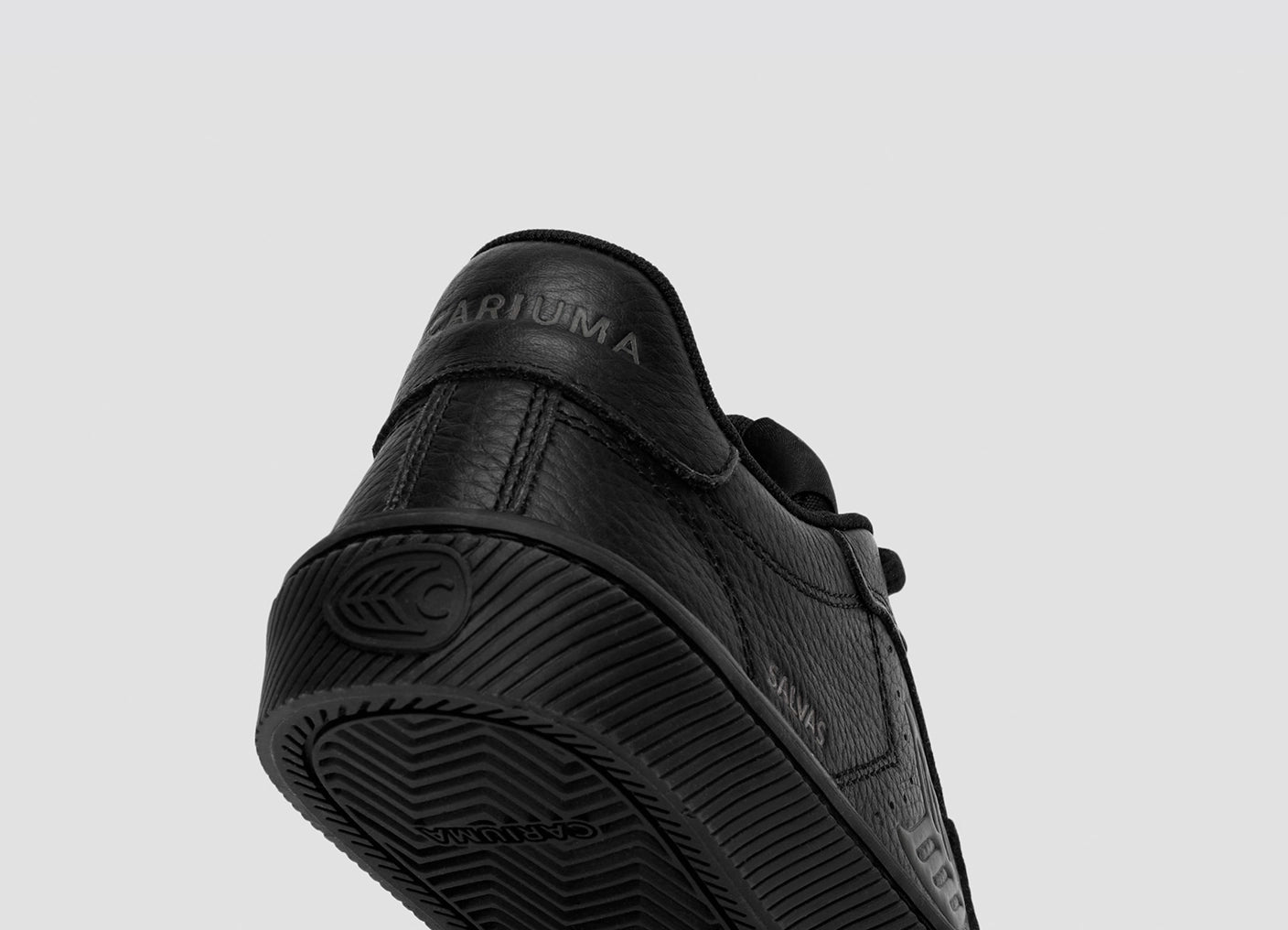 SALVAS All Black Premium Leather Sneaker
