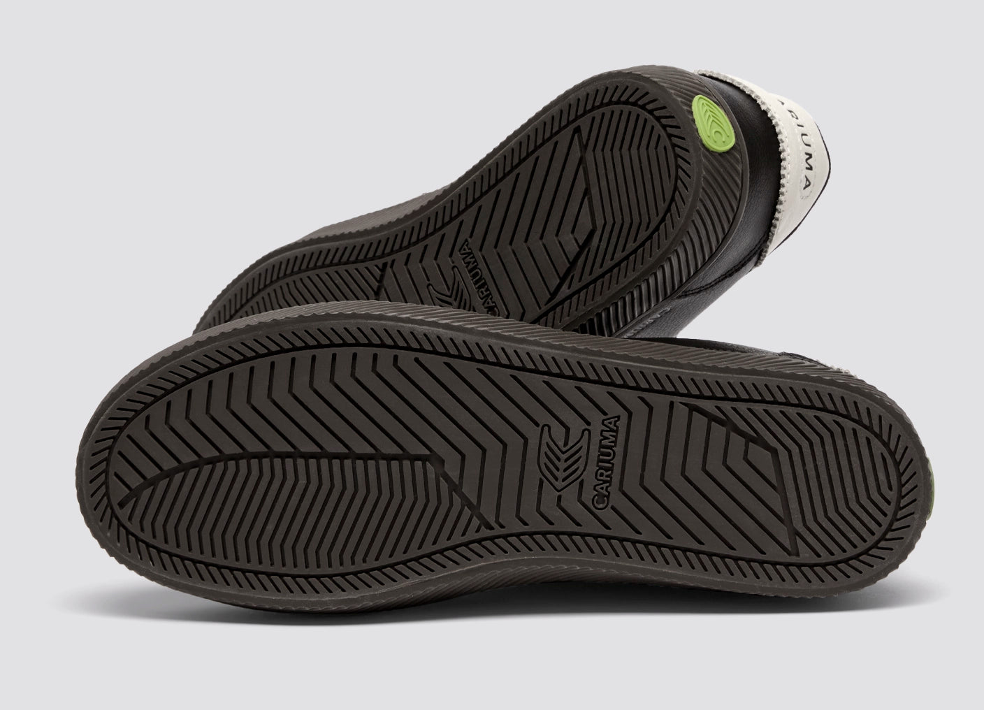 TOCA Teak Black Diamond Leather Off-White Accents Sneaker