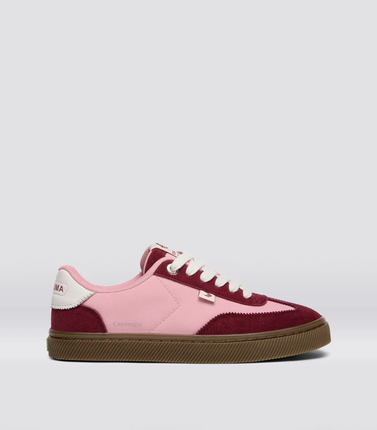 TOCA Teak Bright Rose Nylon Cabernet Suede Sneaker