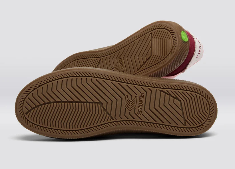 TOCA Teak Bright Rose Nylon Cabernet Suede Sneaker