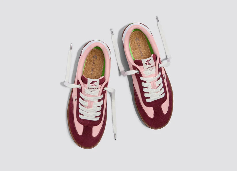 TOCA Teak Bright Rose Nylon Cabernet Suede Sneaker