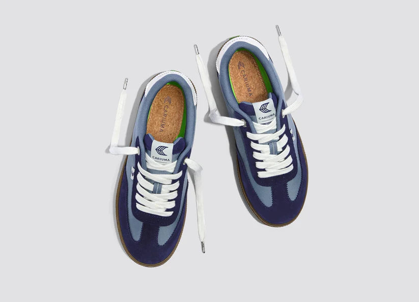 TOCA Teak Mirage Blue Nylon Marine Blue Suede Sneaker