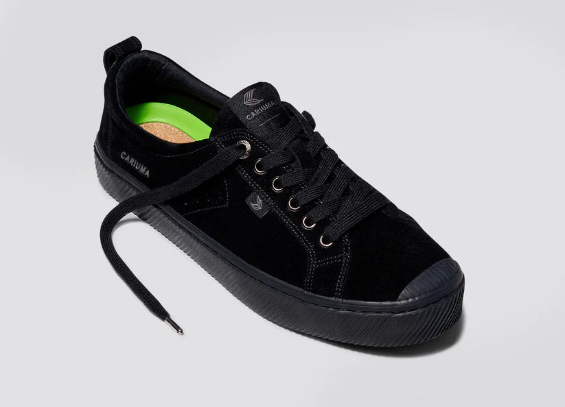 OCA Low All Black Suede Sneaker