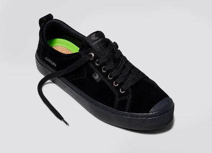 OCA Low All Black Suede Sneaker