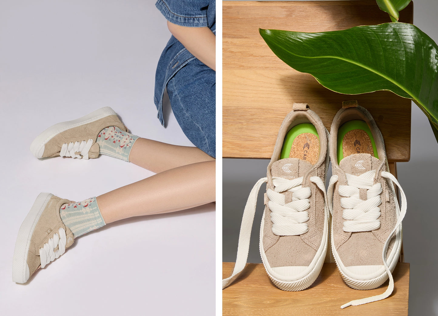 OCA Low Hairy Suede Desert Taupe