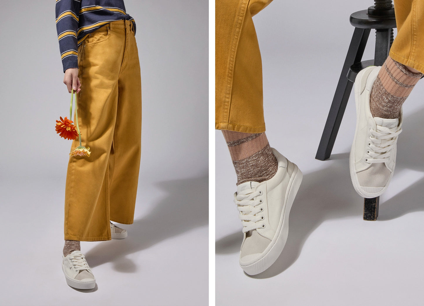 OCA Nylon and Suede White