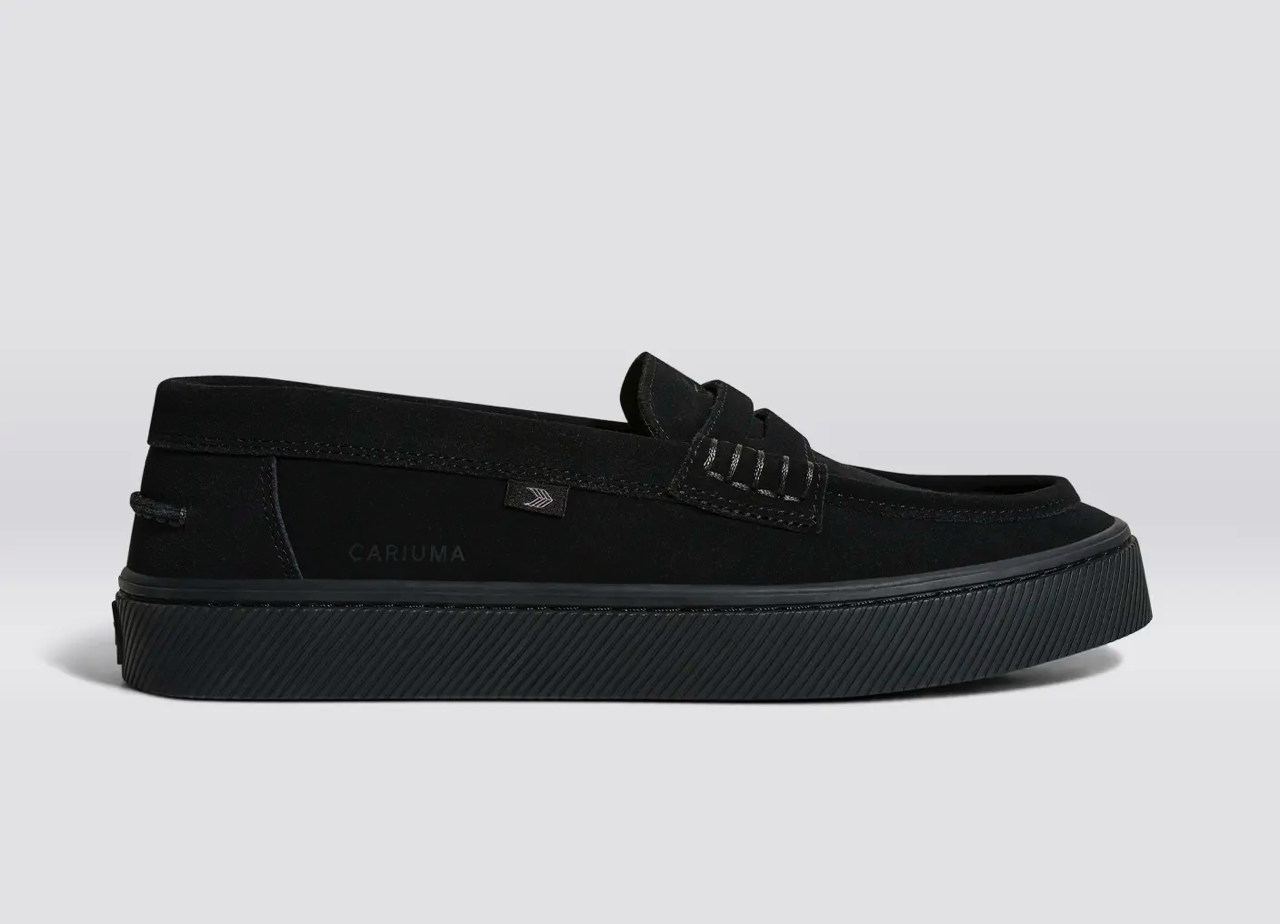 CAJU All Black Suede Loafer