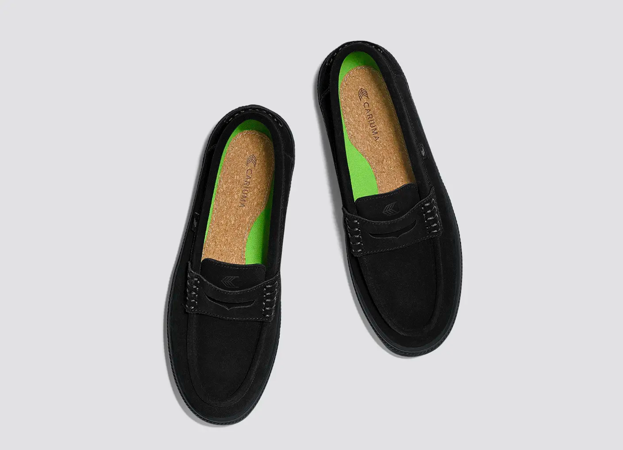 CAJU All Black Suede Loafer