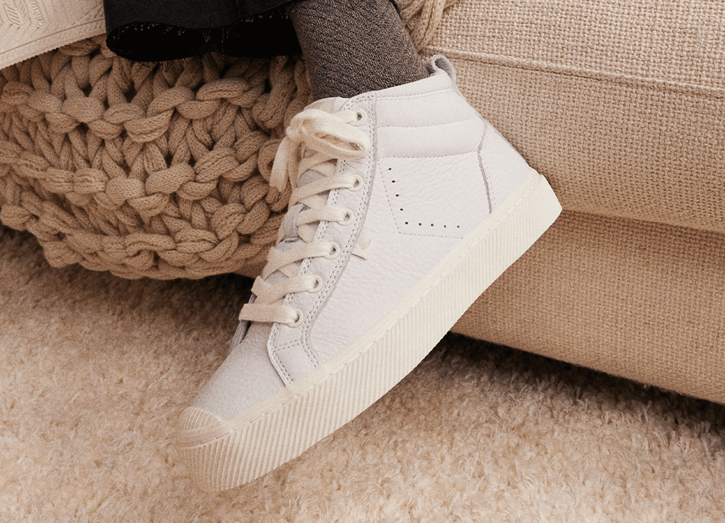 OCA High Off-White Premium Leather Sneaker
