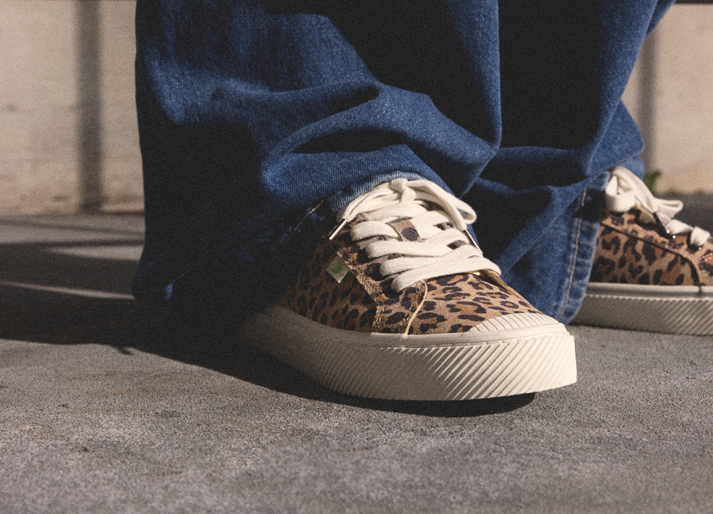 OCA Low Leopard Print 2 Suede Sneaker