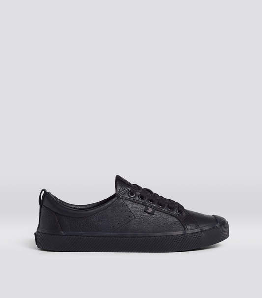 OCA Low All Black Premium Leather Sneaker