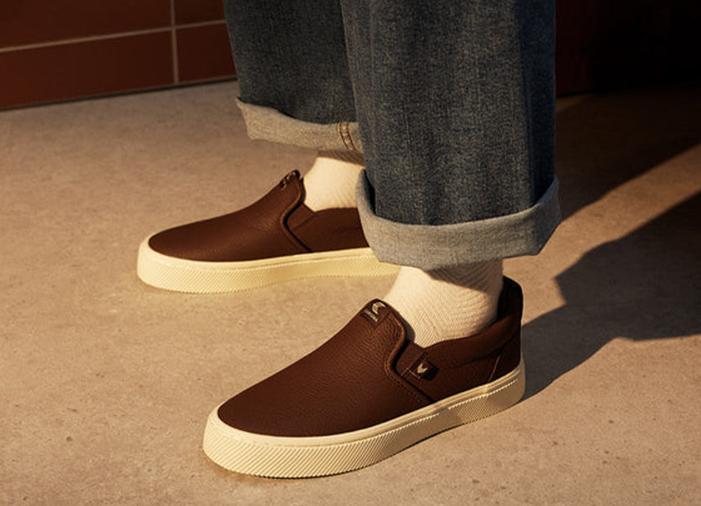 SLIP-ON Black Premium Leather Sneaker
