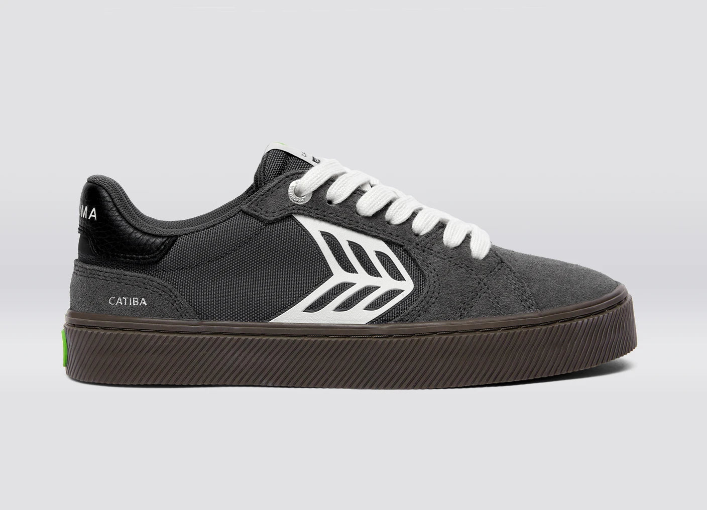 CATIBA PRO 2.0 Teak Magnet Grey Suede and Cordura Ivory Logo Sneaker