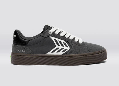 CATIBA PRO 2.0 Teak Magnet Grey Suede and Cordura Ivory Logo Sneaker
