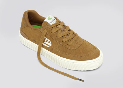LUAN PRO Camel Suede Ivory Logo Sneaker