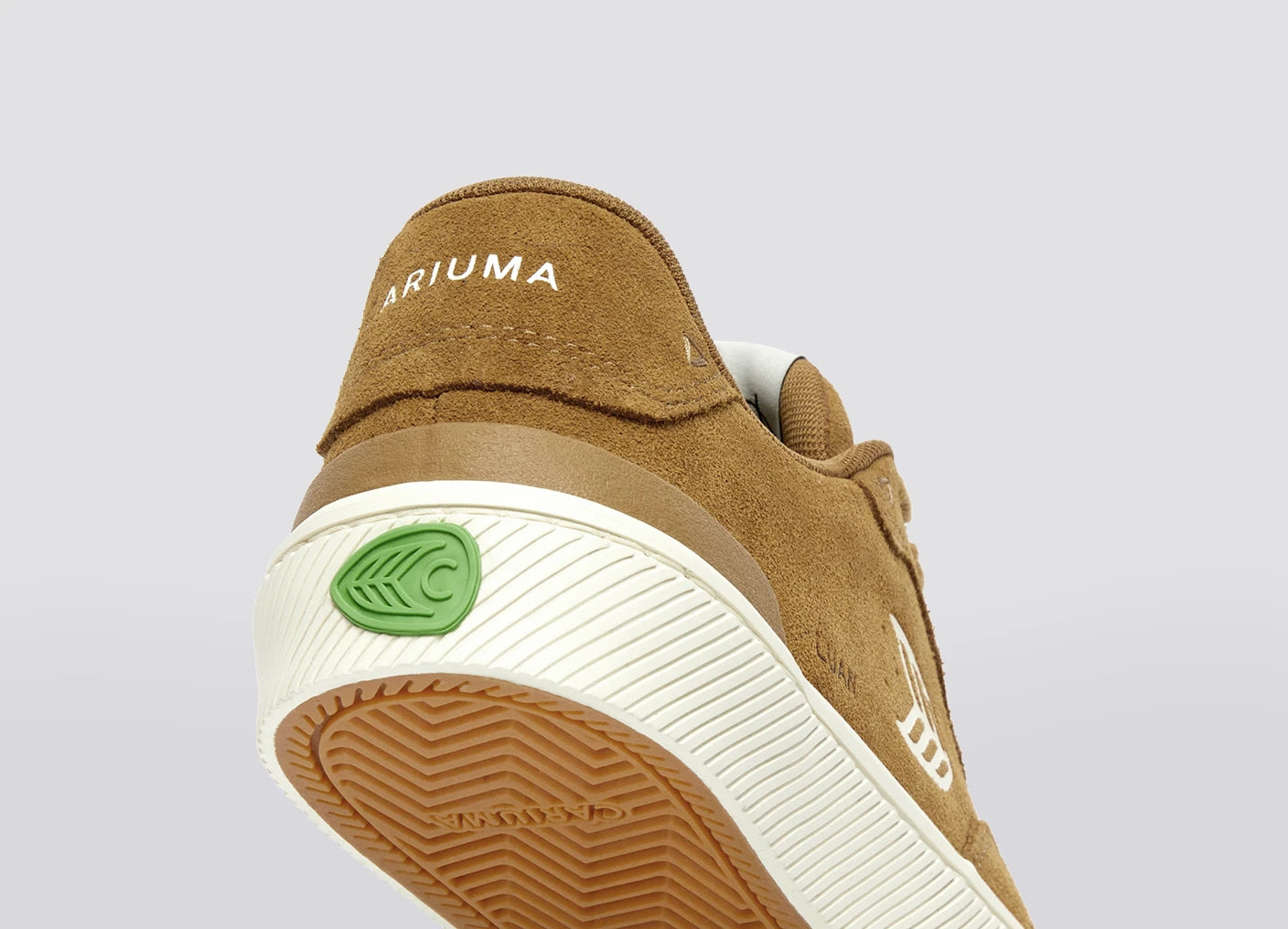LUAN PRO Camel Suede Ivory Logo Sneaker