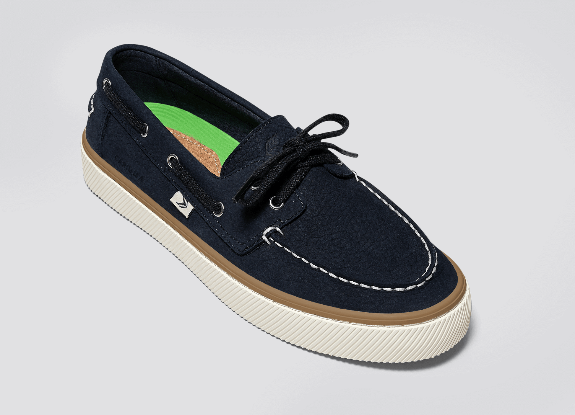 CARIUMA Men Women Maré Navy Nubuck Boat Shoe – C A R I U M A