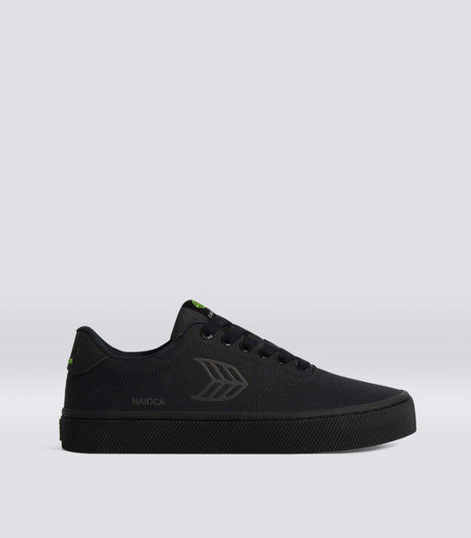 CARIUMA Men & Women NAIOCA All Black Canvas Ash Grey Logo