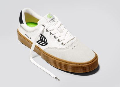 CARIUMA Men & Women NAIOCA PRO Gum Vintage White Suede Off CARIUMA Men & Women NAIOCA PRO Gum Vintage White Suede Off