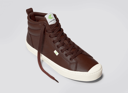 OCA High Brown Premium Leather Sneaker