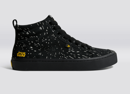 Oca High Star Wars Collab Light Speed All Black Suede Sneaker