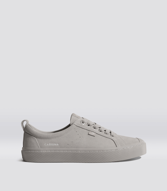 OCA Low All Light Grey Suede Sneaker