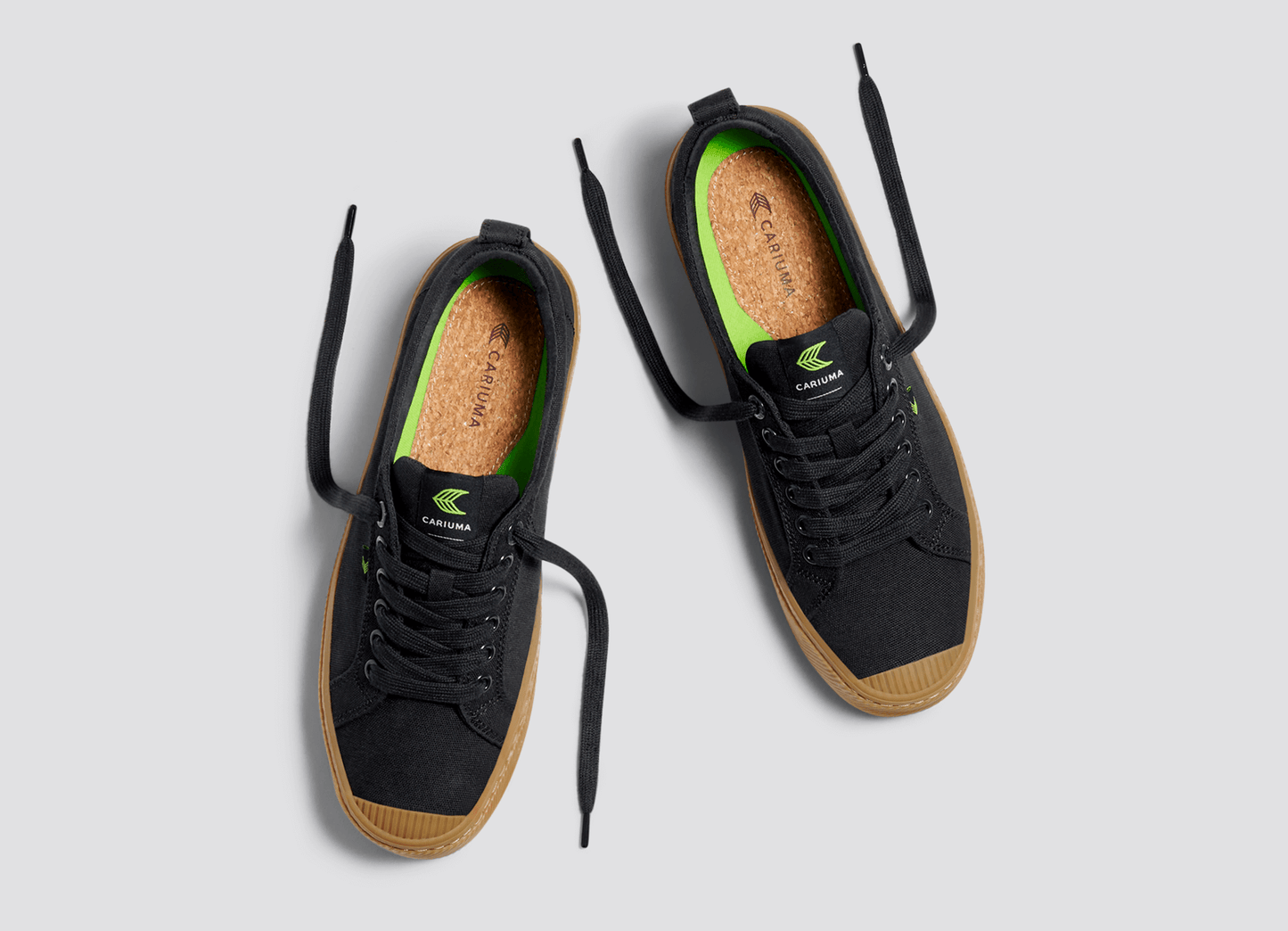 OCA Low Gum Black Canvas Sneaker