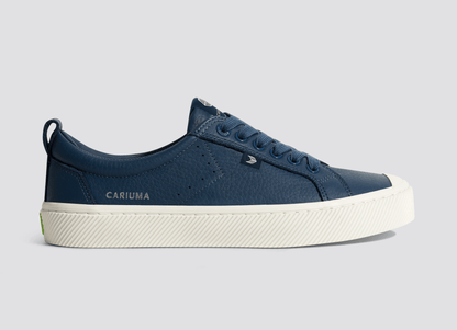 OCA Low Dark Denim Premium Leather Sneaker