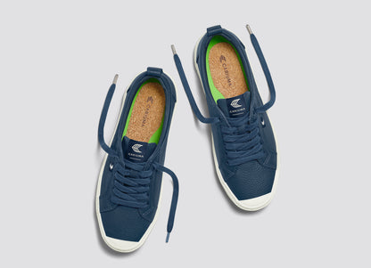 OCA Low Dark Denim Premium Leather Sneaker