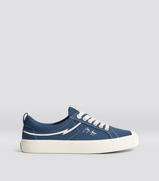 Gerry Lopez OCA Low Shadow Blue Canvas Sneaker