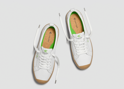 OCA Low Gum White Premium Leather Sneaker