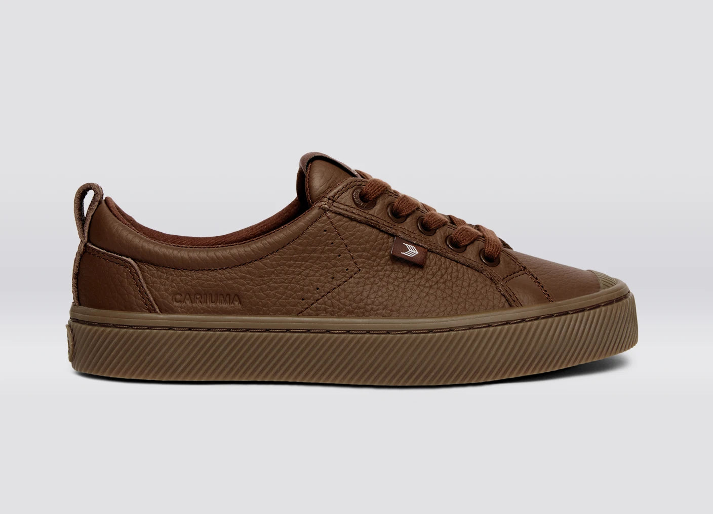 OCA Low Gum Downtown Brown Premium Leather Sneaker