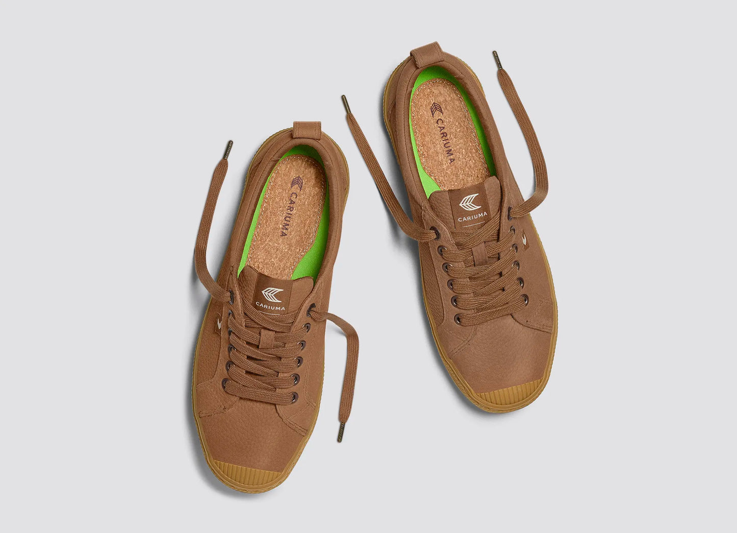 OCA Low Gum Sienna Brown Premium Leather Sneaker