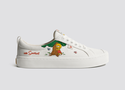 OCA Low Lisa Tree - The Simpsons White Canvas Sneaker