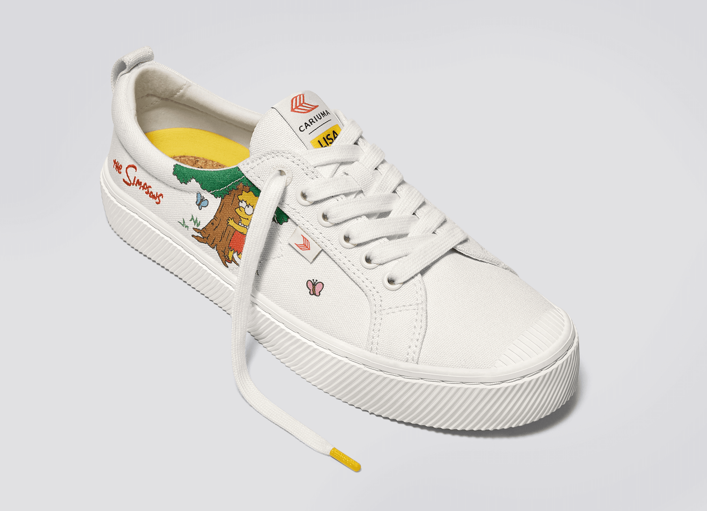 OCA Low Lisa Tree - The Simpsons White Canvas Sneaker