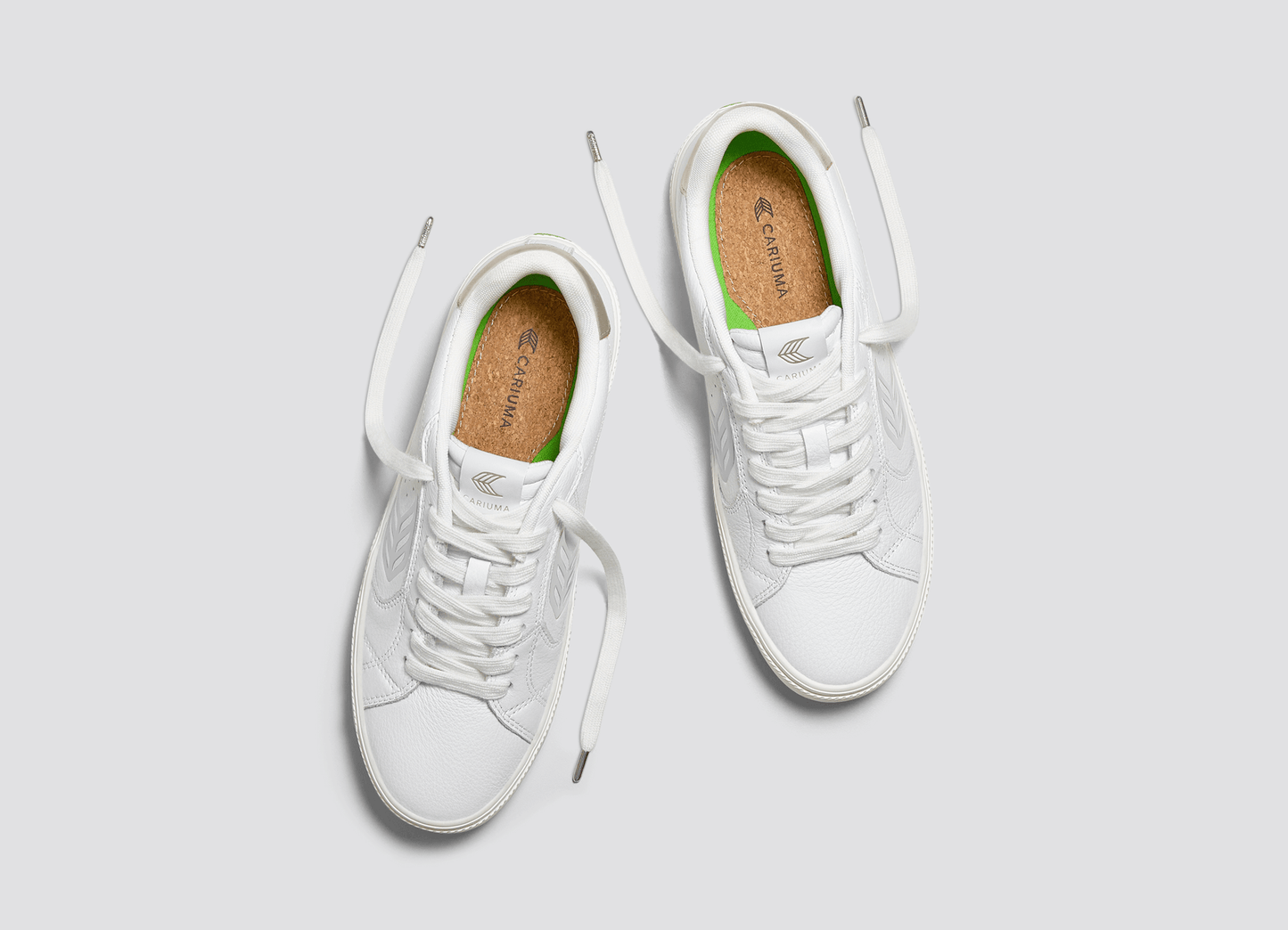 SALVAS White Premium Leather Ice Logo Metallic Gold Sneaker