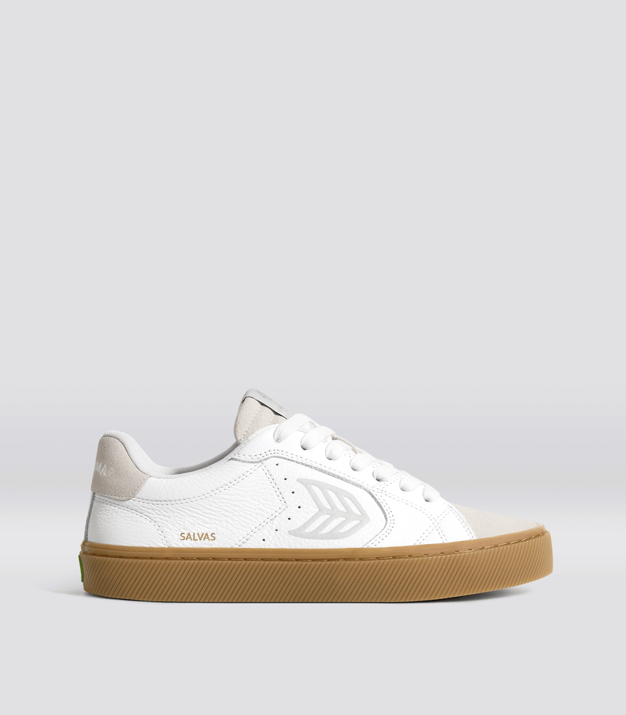 CARIUMA: CARIUMA: Women's White Pebbled Leather & Vintage Suede Gum ...