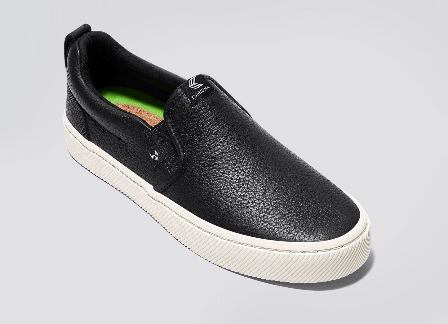 SLIP-ON Black Premium Leather Sneaker