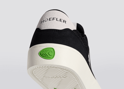 T20 PRO Black Suede and Mesh Ivory Logo Sneaker